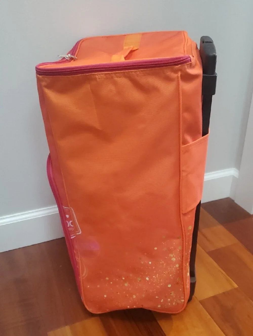 Ulta Beauty Orange Branded Rolling Makeup Case